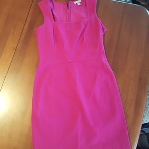 Bright pink dress. NBW