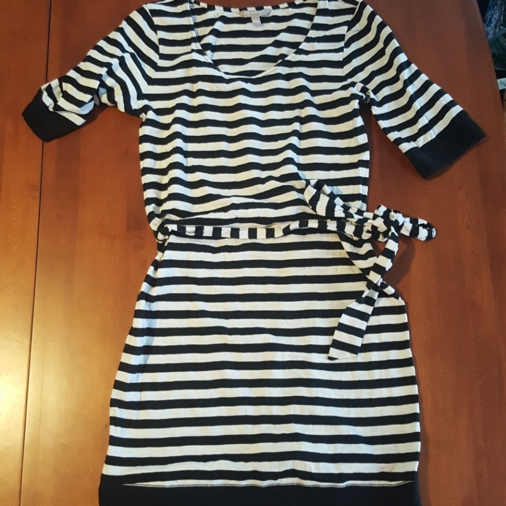 Striped Banana Republic dress