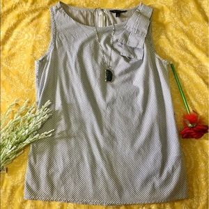 Banana Republic Pin Stripe Sleeveless Blouse
