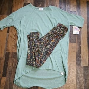 Final price..Lularoe outfit small irma os leggings