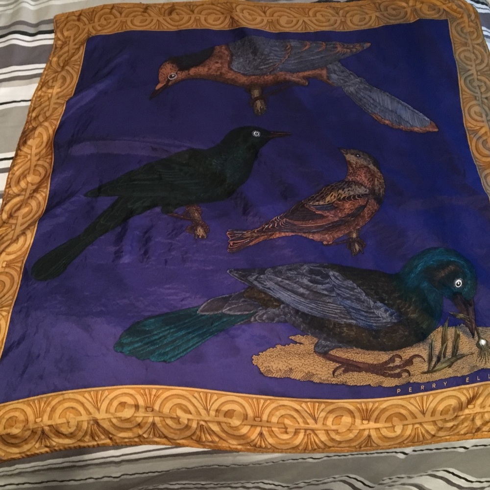 Perry Ellis vintage silk scarf