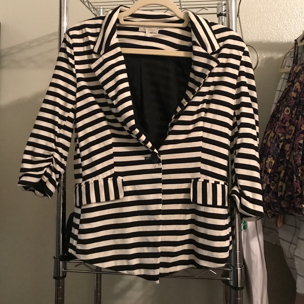 Striped blazer