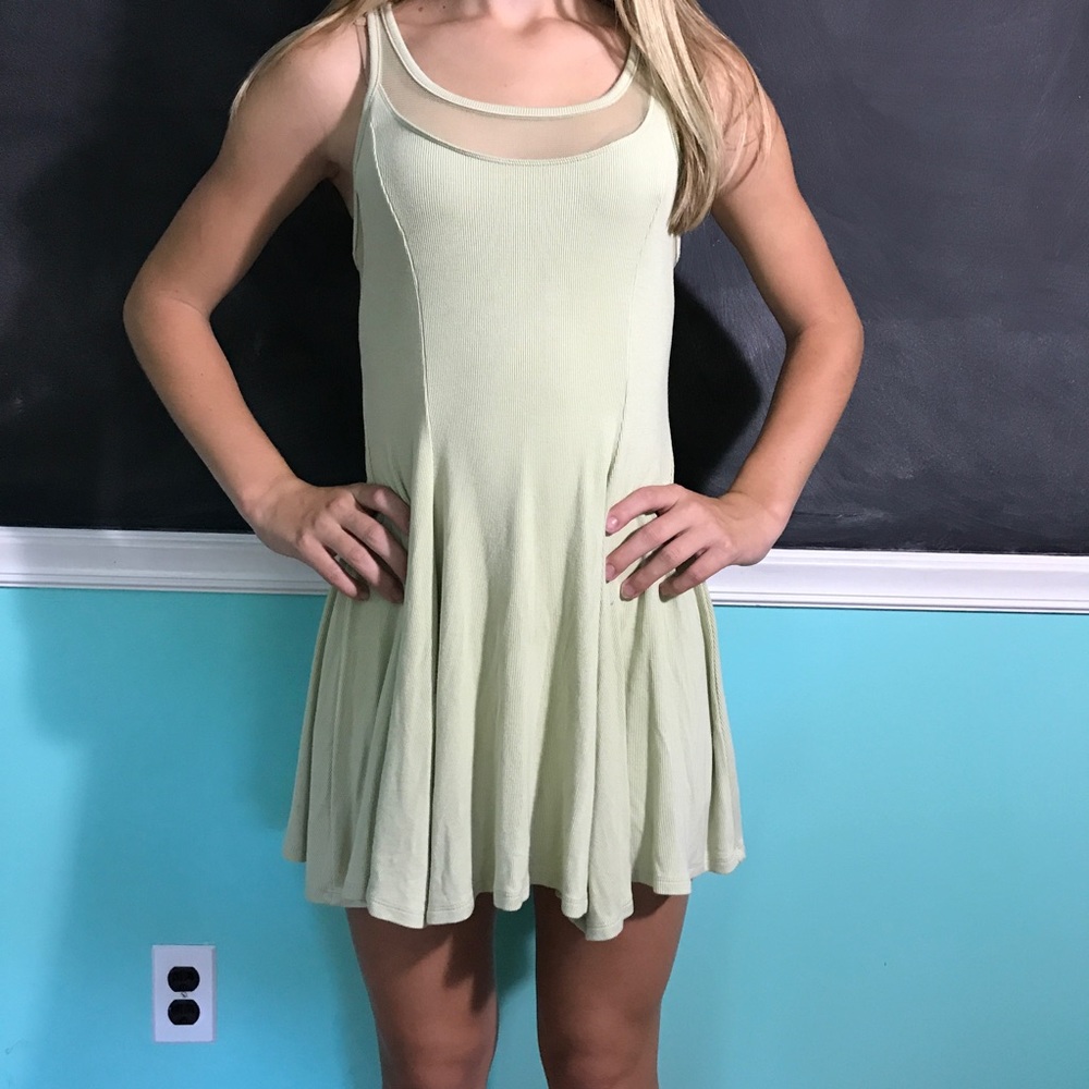 Mint green silence and noise dress