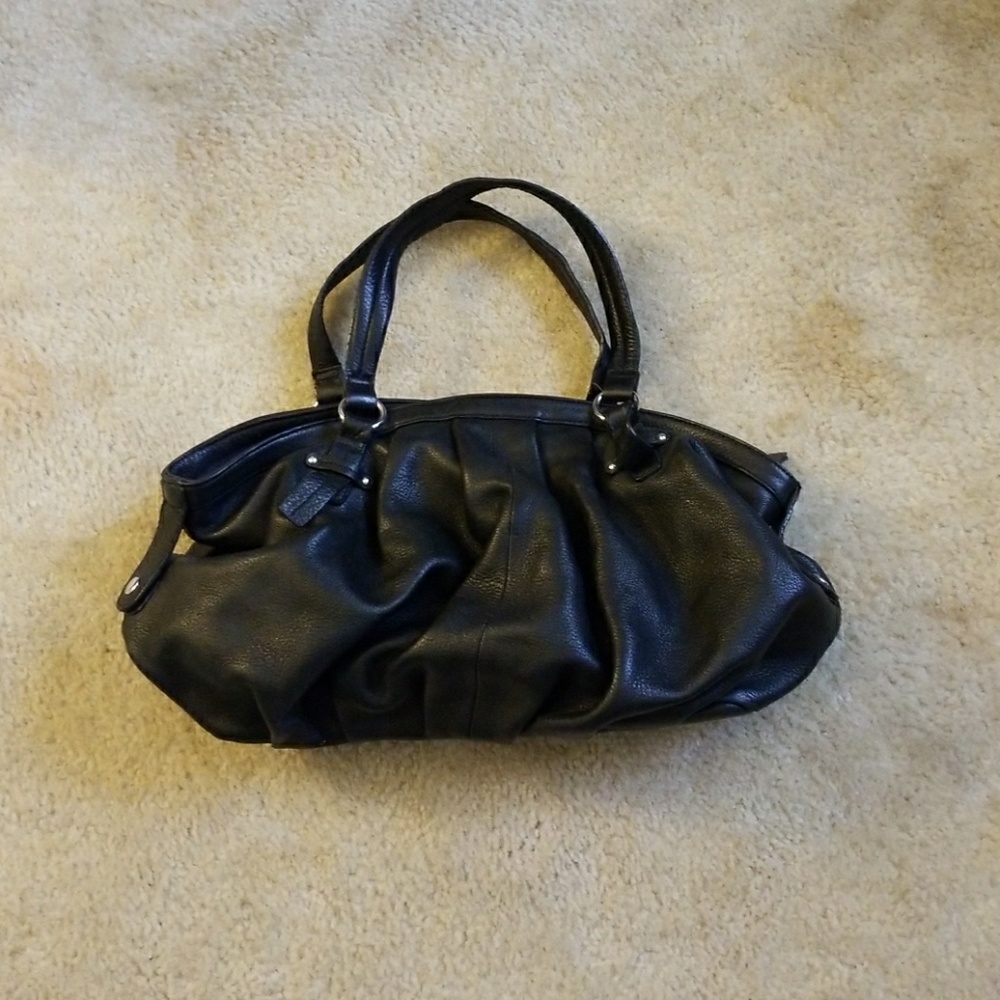 LOFT large black leather bag