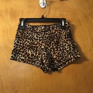Cheetah print shorts