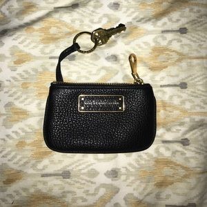 Marc by Marc Jacobs black leather key pouch