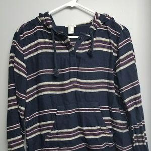 Striped Long Sleeve Hoodie