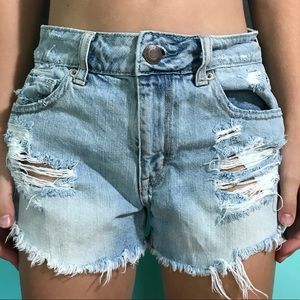 Denim shorts