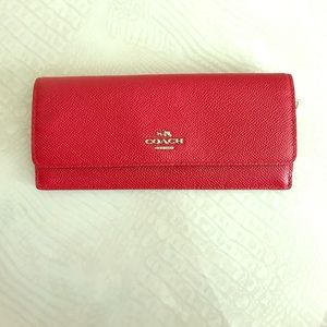 Coach wallet...red.