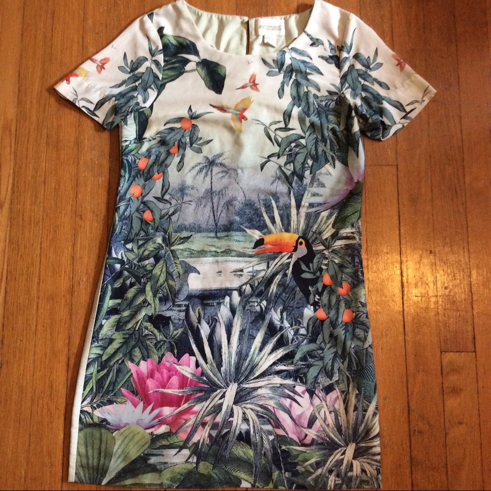 H&M tropical shift dress