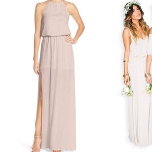 Show Me Your Mumu Heather Chiffon Halter Gown