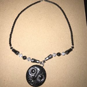 Owl Hematite Necklace