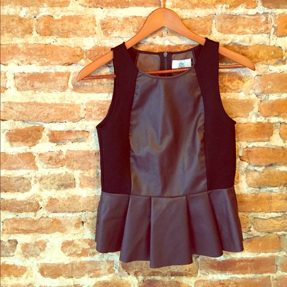 DV by Dolce Vita Tops - •DV by Dolce Vita• Gafa Peplum Top