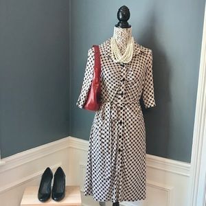 Laundry by Shelli Segal Mid Sleeve Printed Dress