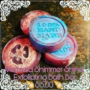 Mermaid Shimmer Shine Exfoliating Bath Bar