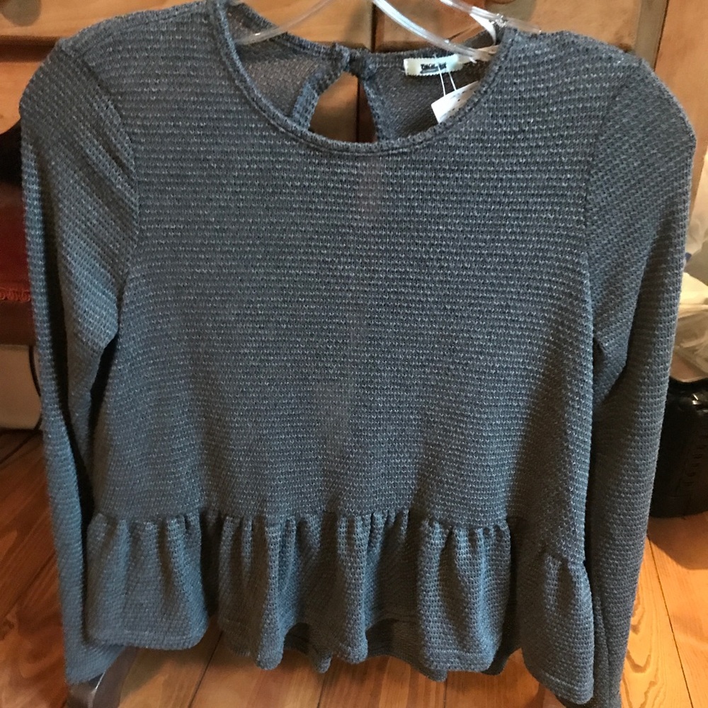 Kimchi Blue peplum top NWOT