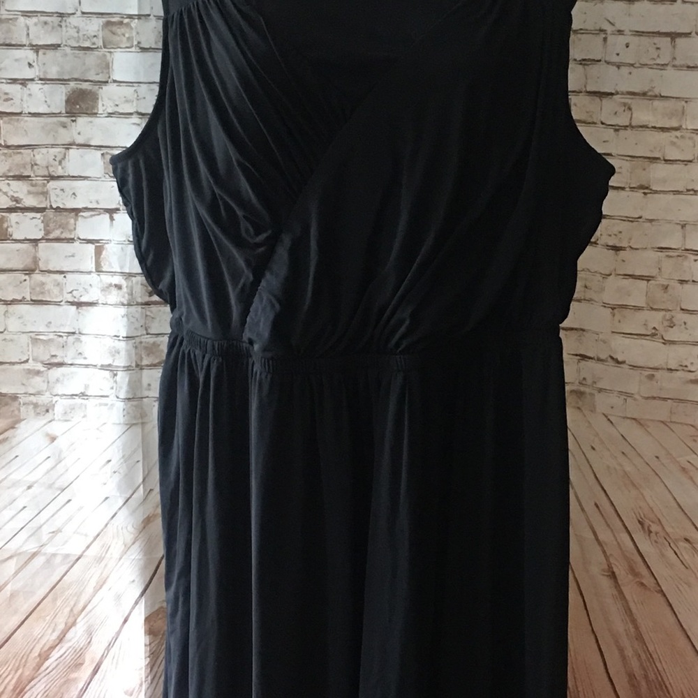 Torrid 2 Black Mesh Top Dress Sleeveless Black