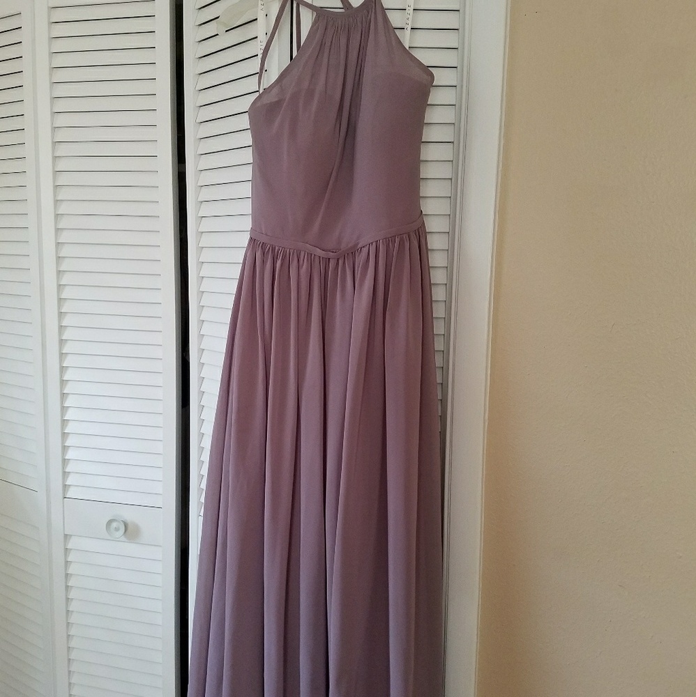 Azazie Floorlength Lavender Bridesmaid Dress - 6