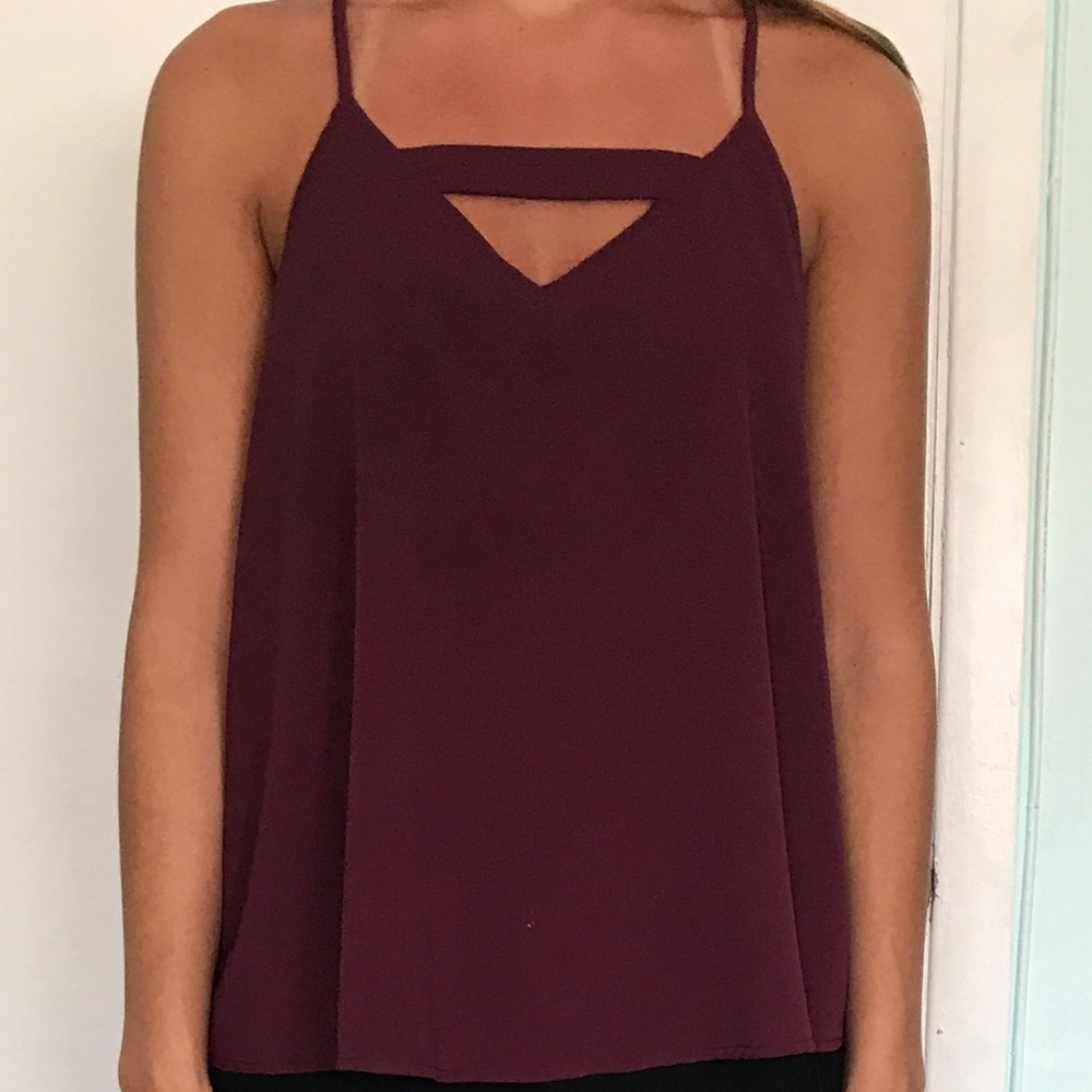 Maroon tank top