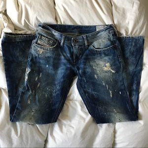 Diesel distressed Lowky regular slim straight 27