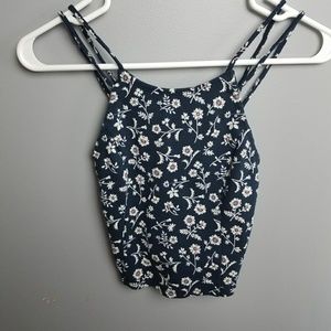 Floral Cropped Tank