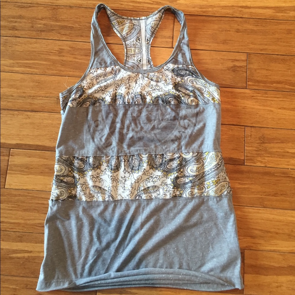 Funky grey racer back tank