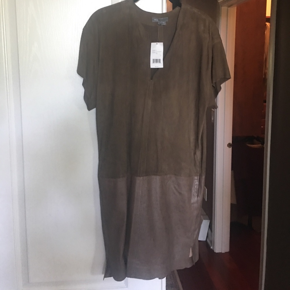 Sued leather dress