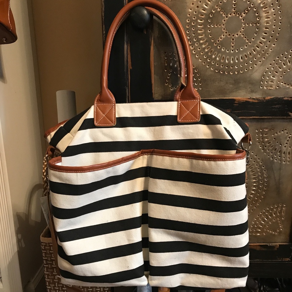 Multi Purpose Striped Bag