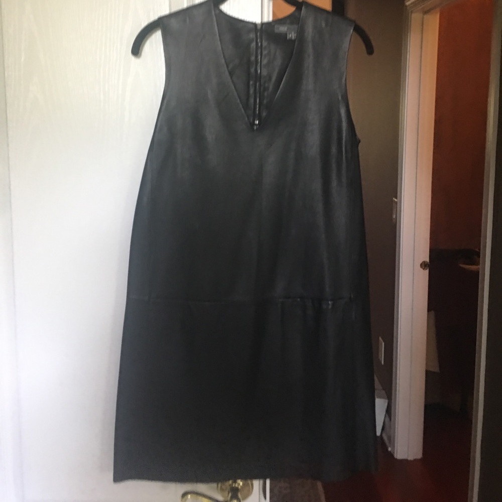 Leather dress