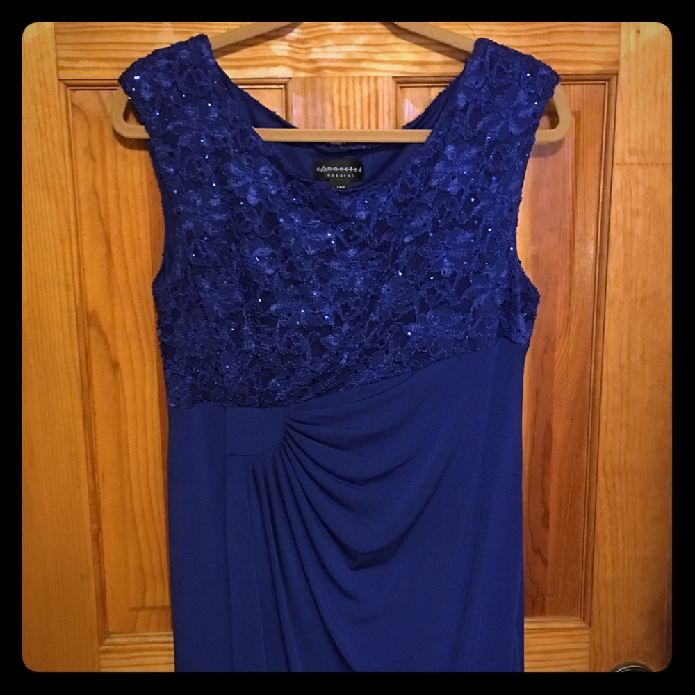 Amazing Blue Evening Gown /Formal Dance Dress!