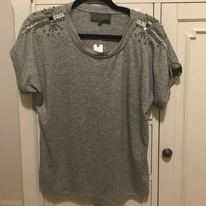 NWT Anthropologie Embellished Tee
