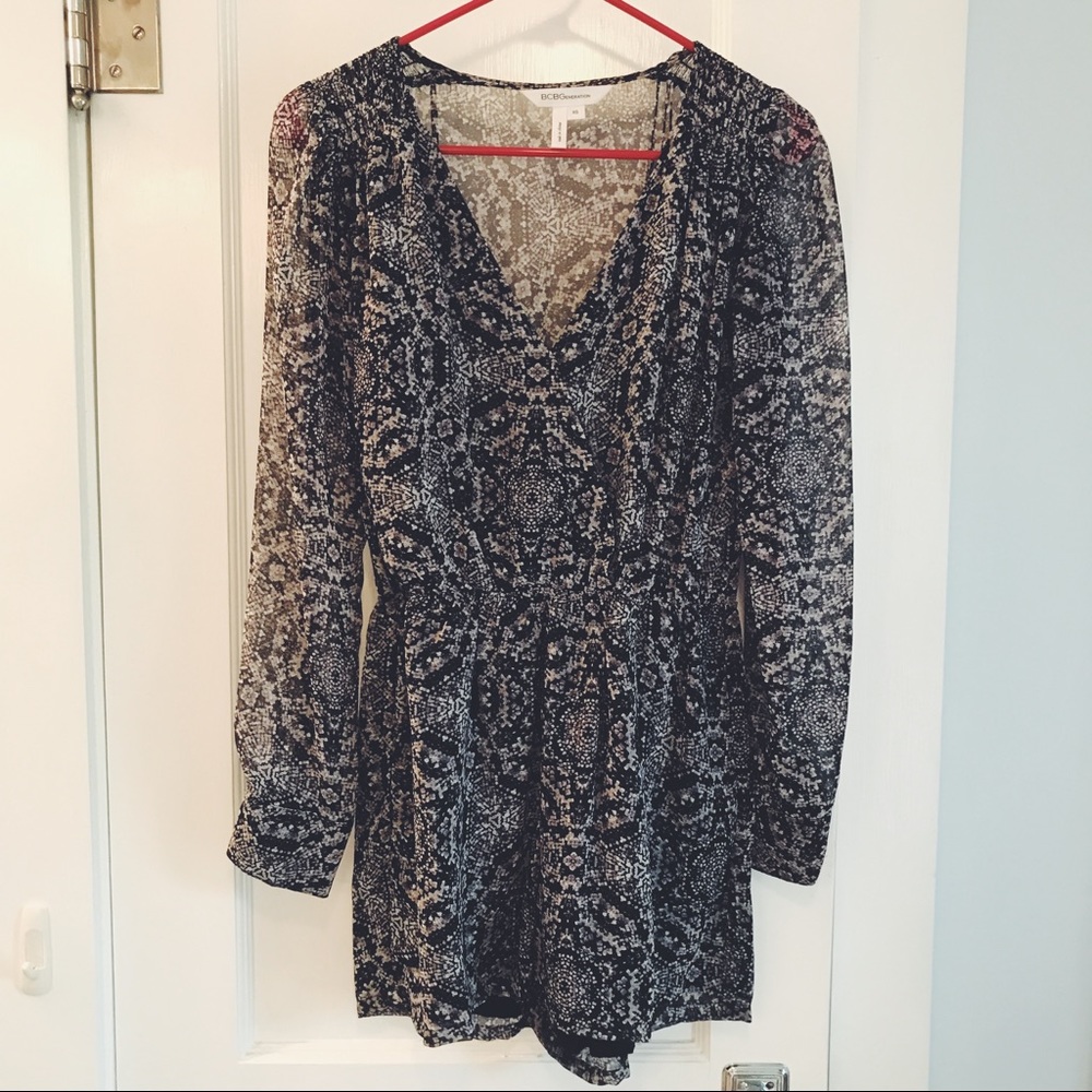 BCBG long sleeve romper