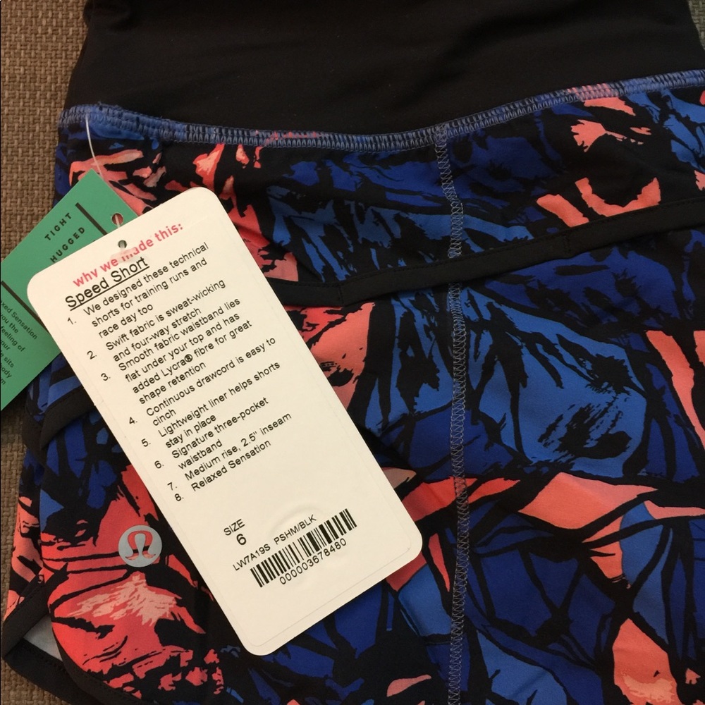 Lululemon speed shorts