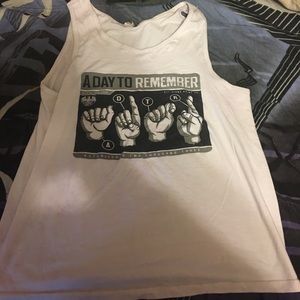 A Day To Remember Sign Tank Top (Size:Medium)