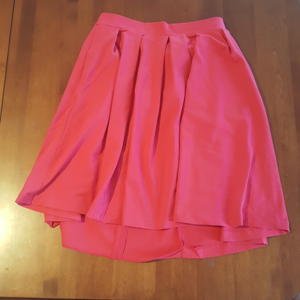 Hot pink pencil skirt