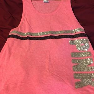 Victoria Secret PINK Sequined Tank Top