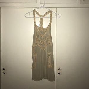 Sparkle and Fade sheer blouse tunic