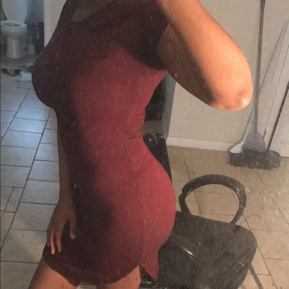 Burgundy Maroon Dress