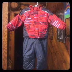 Boys winter snow bibs & jacket sz 24M