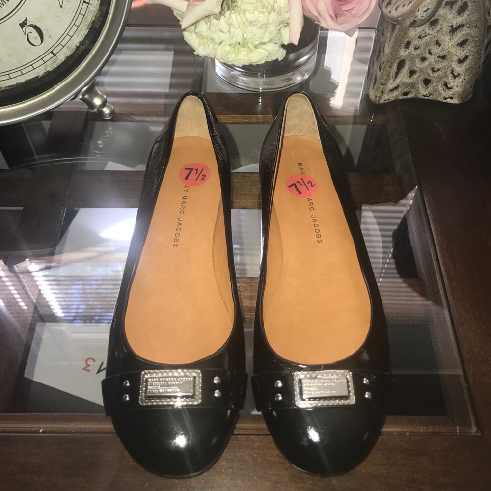 ✨NWT! Marc Jacobs" Black Patent Flats!