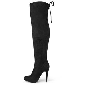Black Suede, Over-the-knee Boots