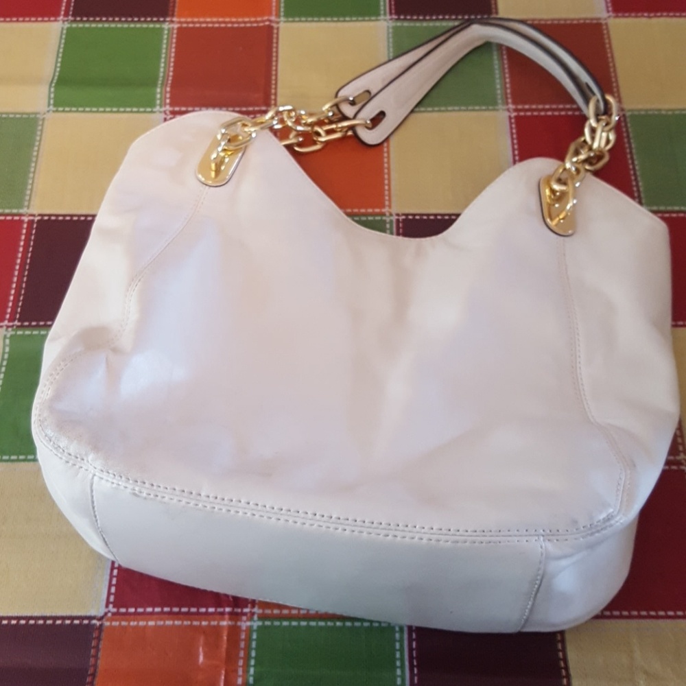 Authentic white Michael Kors purse