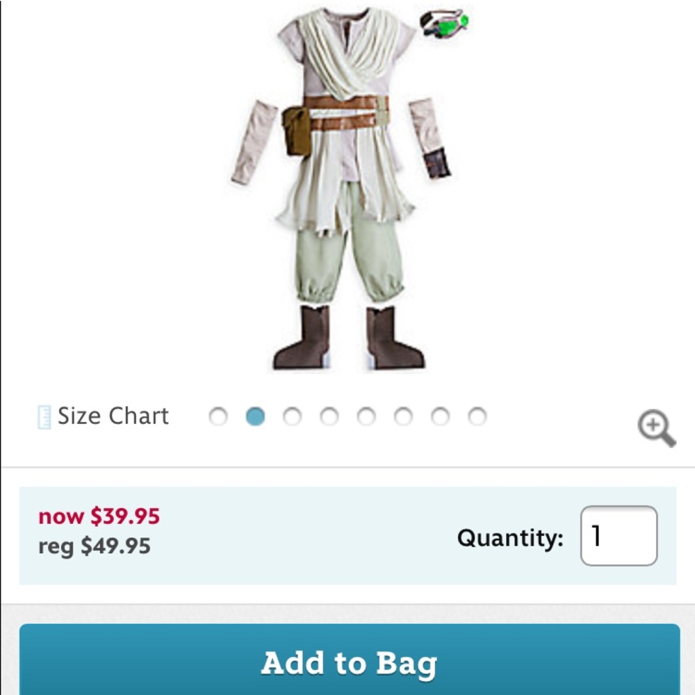 Deluxe Star Wars Costume NWT