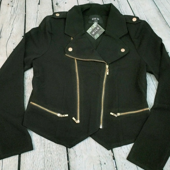 ❕LAST ONE🍃 Black Moto Jacket - Picture 3 of 6