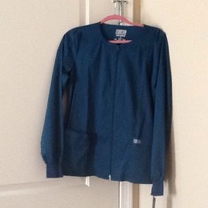 Cherokee work wear core stretch jacket turquoise