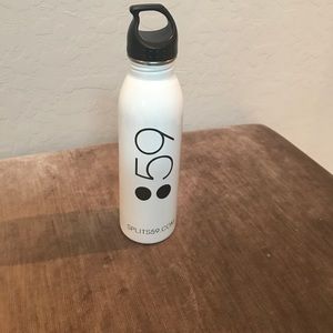 Splits 59 white & black water bottle