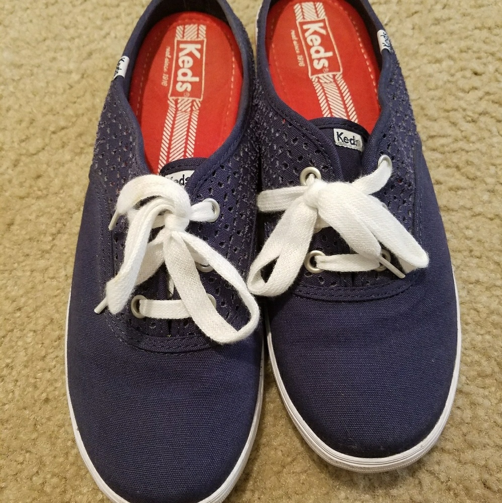Navy Slip On Keds