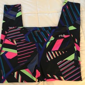 NWT fila sport colorful woman's leggings