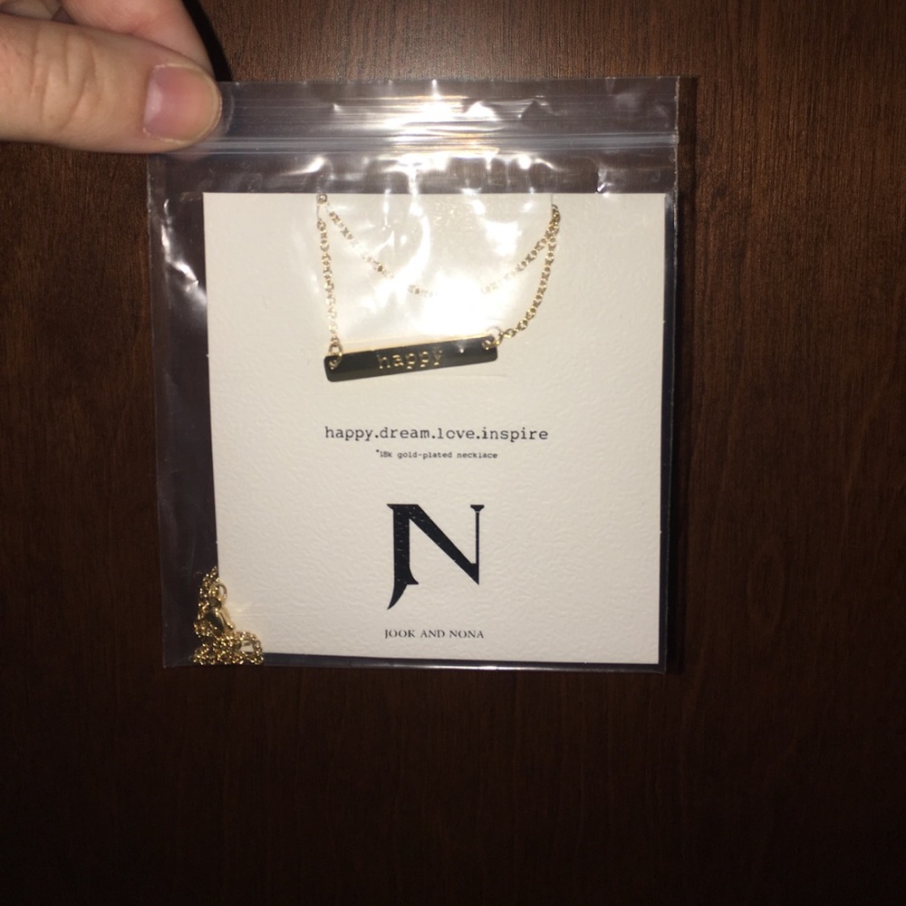 Jook and Nona Tag Necklace (happy)
