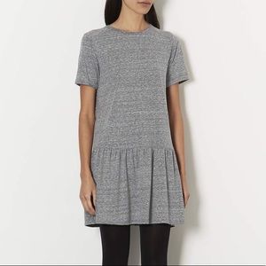Topshop drop waist grey dress